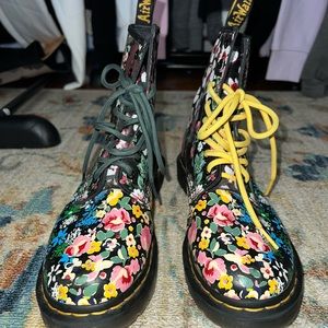Women’s floral doc martins